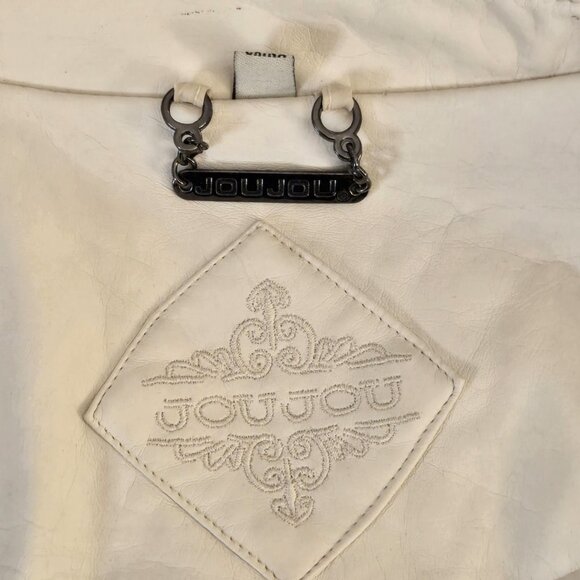 Jou Jou Cream Faux Leather Moto Jacket with Functional Deep Pockets! | 2X - Picture 10 of 16